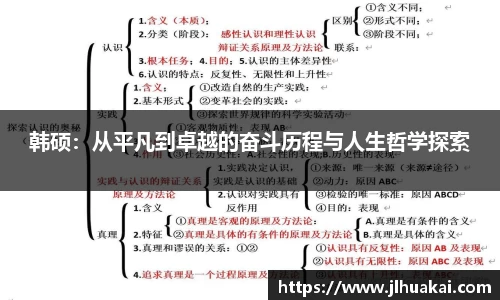 韩硕：从平凡到卓越的奋斗历程与人生哲学探索